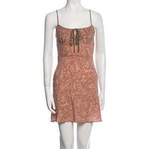 Realisation par Inez dress small dazed pink green NWT xs s milkmaid cottagecore